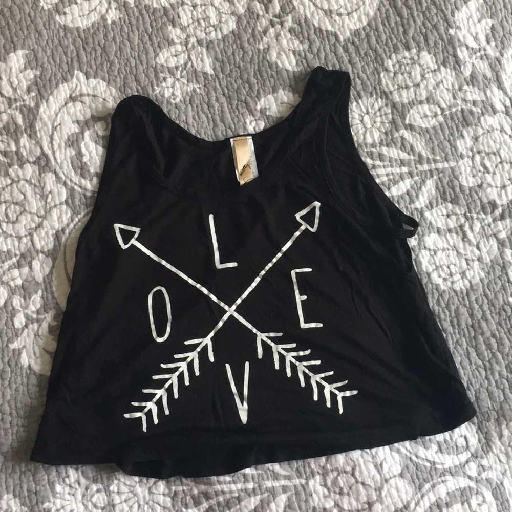 LOVE Black crop top!